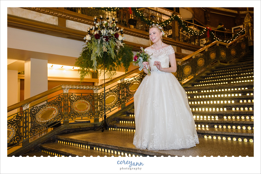 Christmas Wedding Reception at Hyatt Arcade