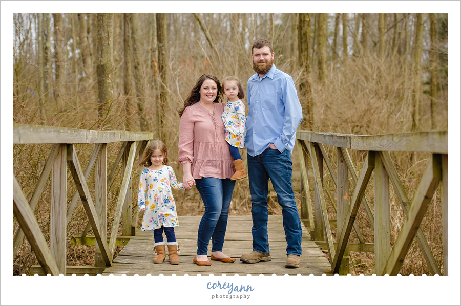Winter family session at Boettler Park