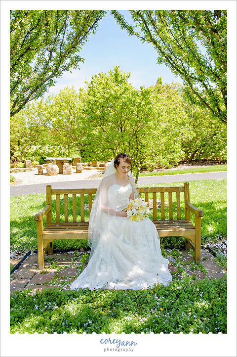 Spring bride at Secrest Arboretum in Wooster