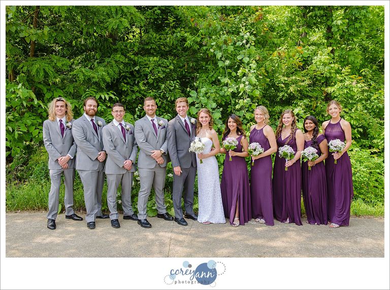 Purple and Grey Bridal Party Colors