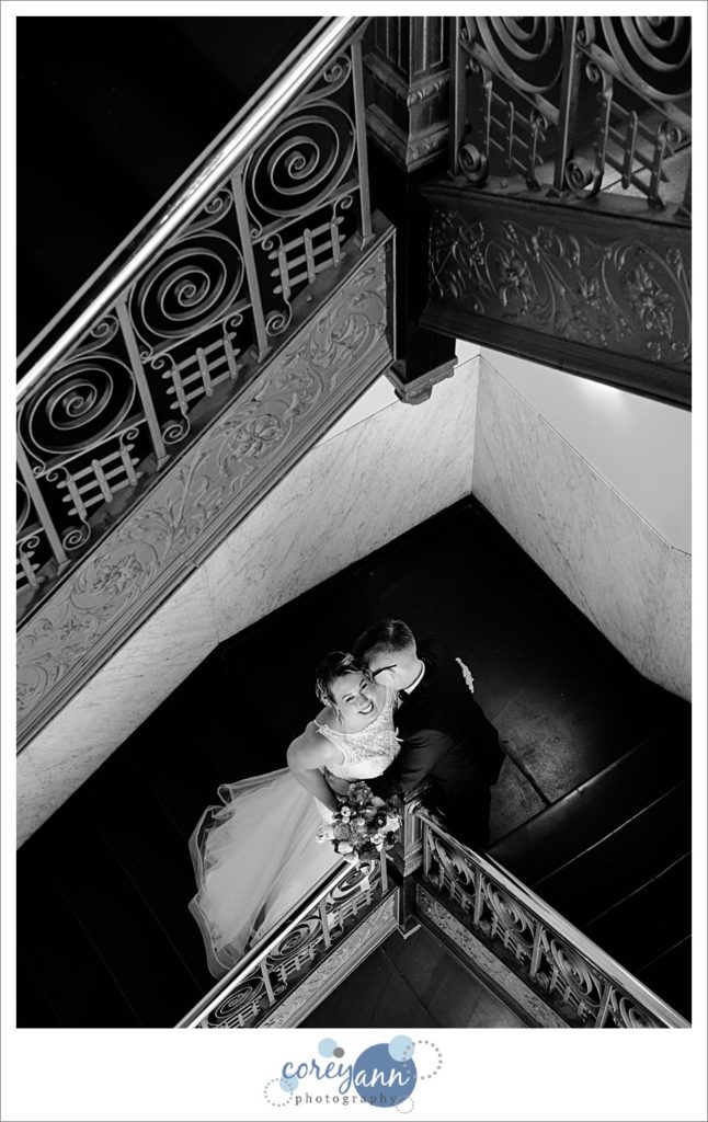 Same Sex Wedding Portrait at Cleveland Hyatt Arcade