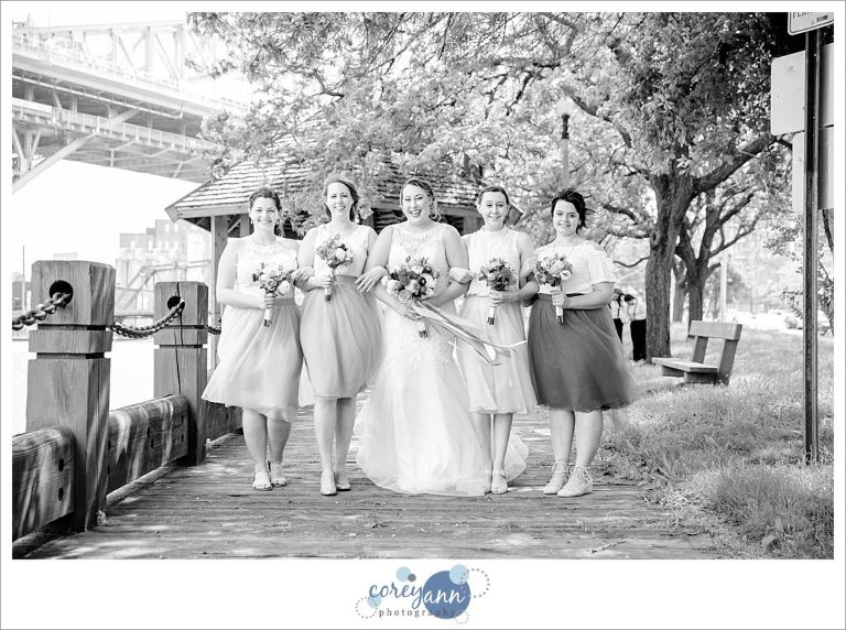 Bride and Bridemaids with Tulle Skirts
