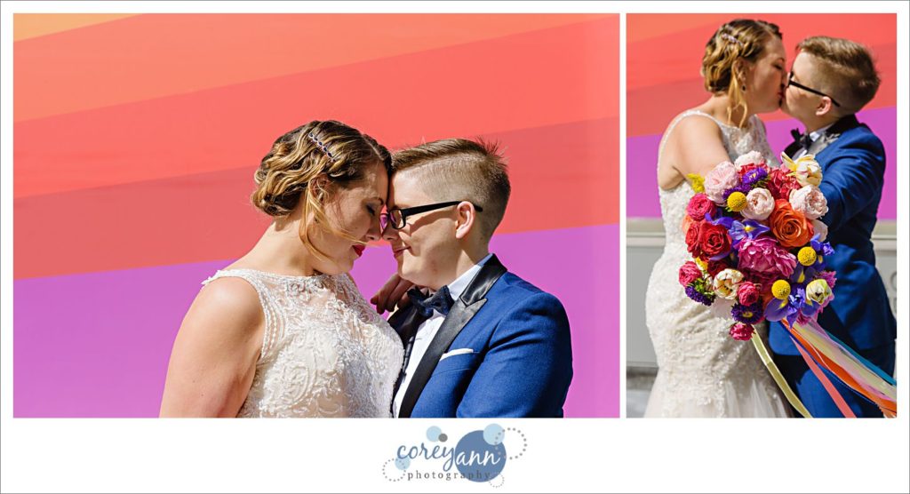 Lesbian Brides in Downtown Cleveland