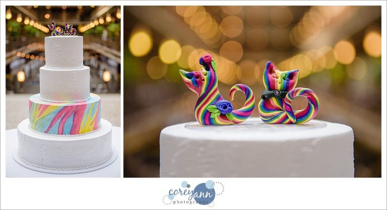 Wild Flour Bakery Rainbow Wedding Cake