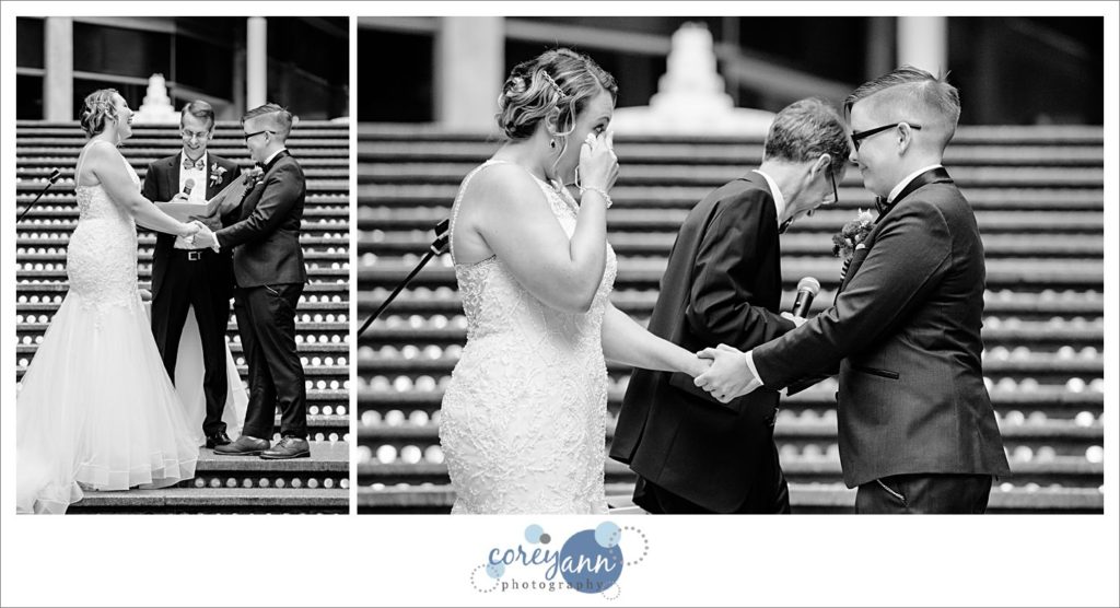 Same Sex Wedding Ceremony at Hyatt Arcade Cleveland
