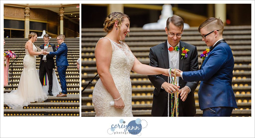Same Sex Wedding Ceremony at Hyatt Arcade Cleveland