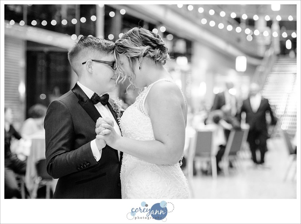 Same Sex Wedding Reception at Cleveland Hyatt Arcade