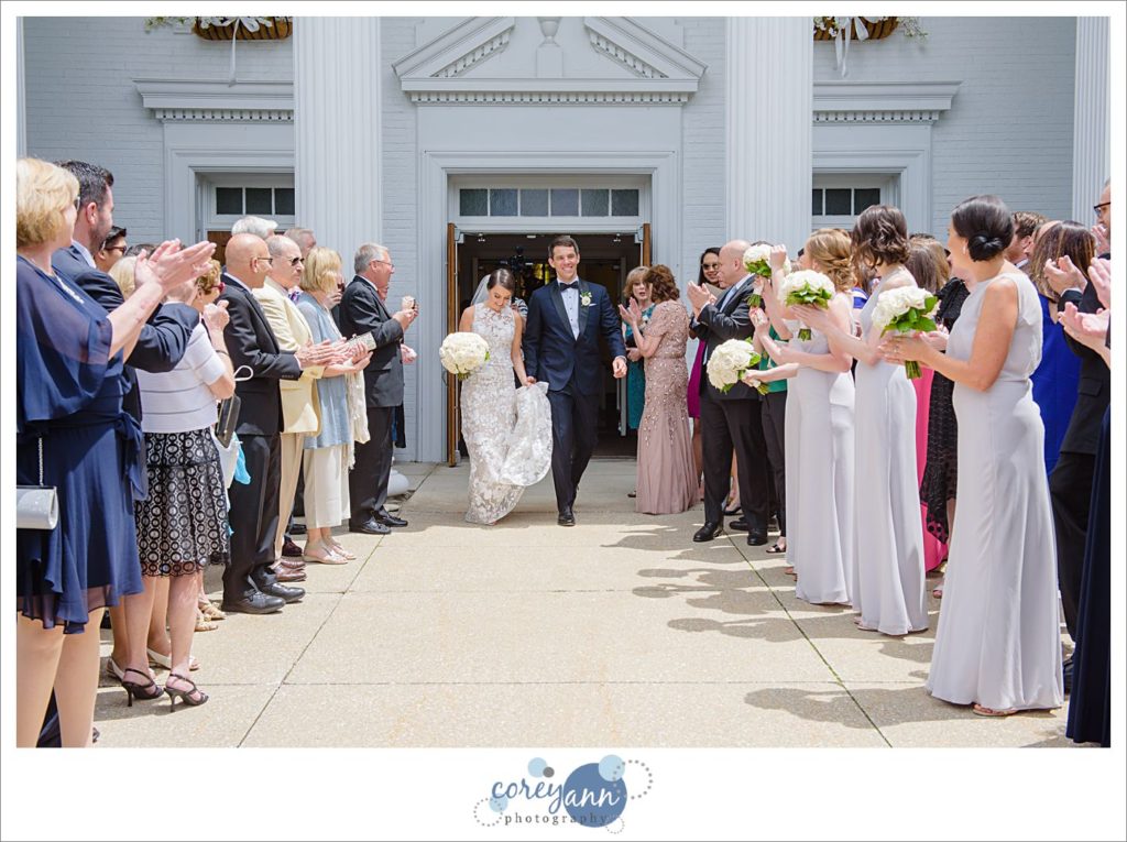 Exit from Wedding Ceremony at St Dominic in Shaker Heights