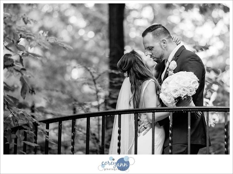 Wedding portraits at Croation Cleveland Cultural Gardens