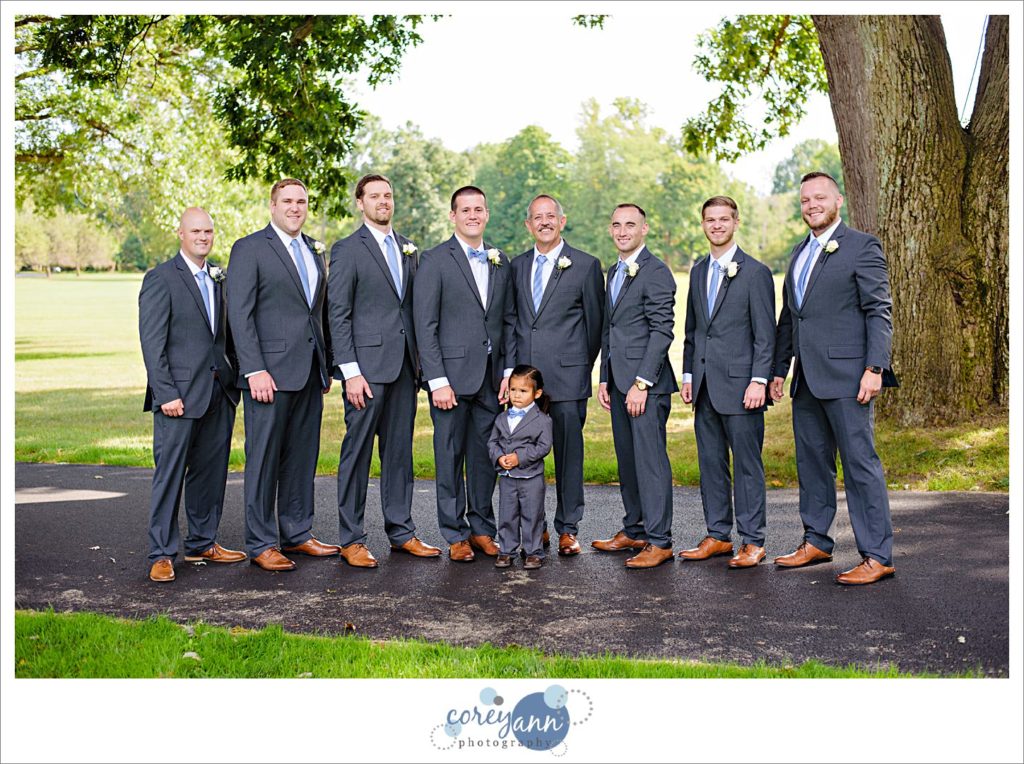 Groom and Groomsman at Stan Hywet in Akron