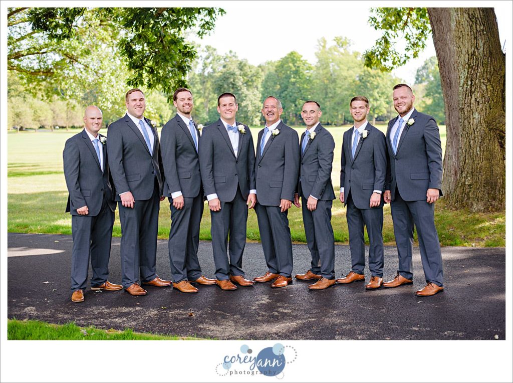 Groom and Groomsman at Stan Hywet in Akron
