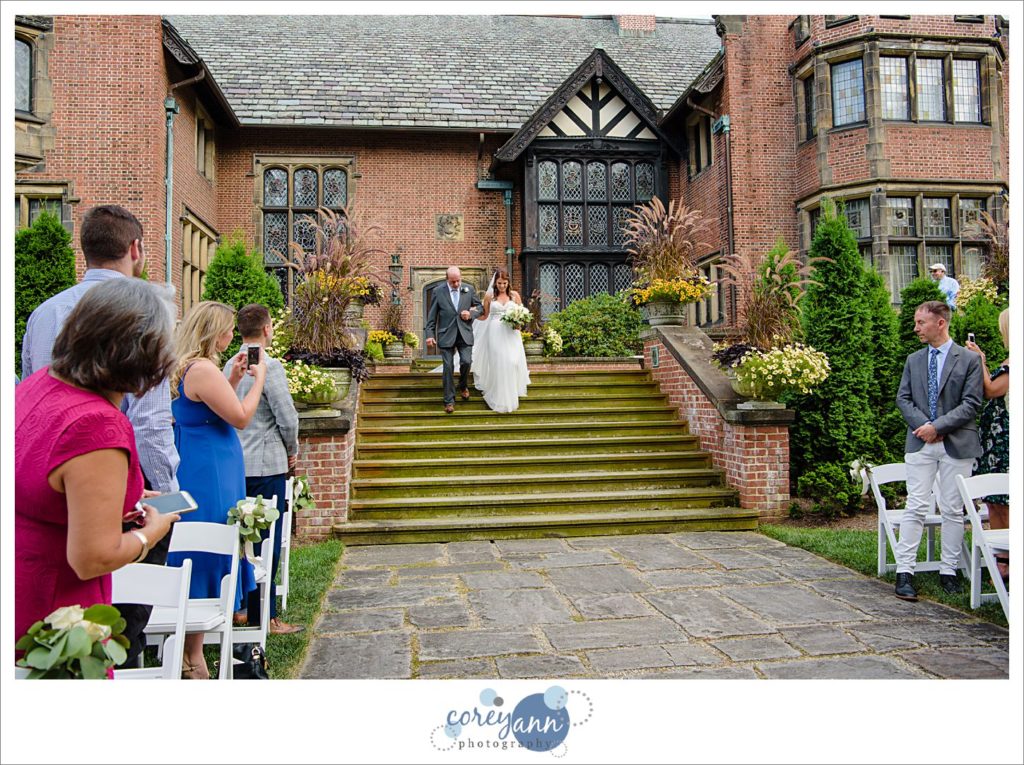 Stan Hywet West Terrace Wedding Ceremony