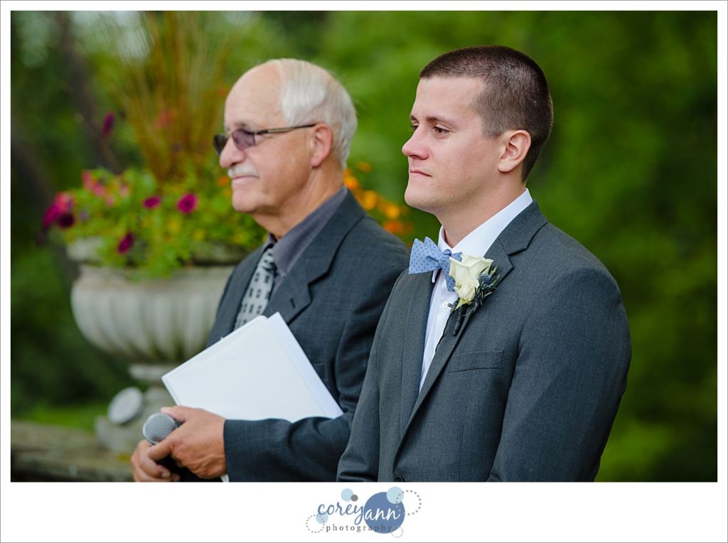 Stan Hywet West Terrace Wedding Ceremony