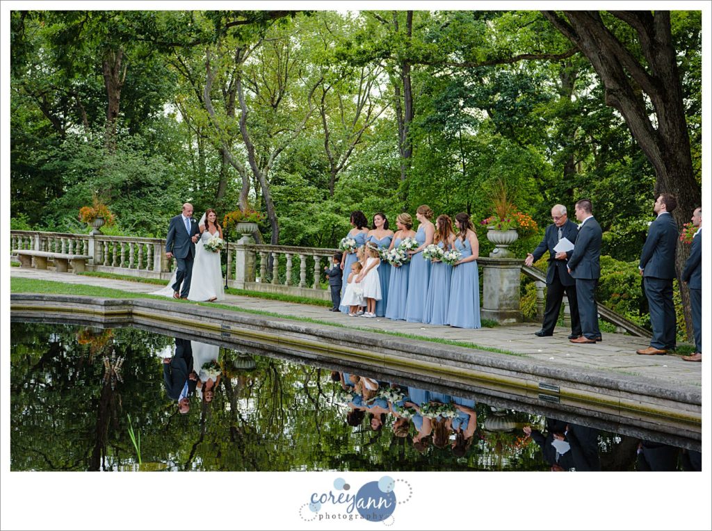 Stan Hywet West Terrace Wedding Ceremony