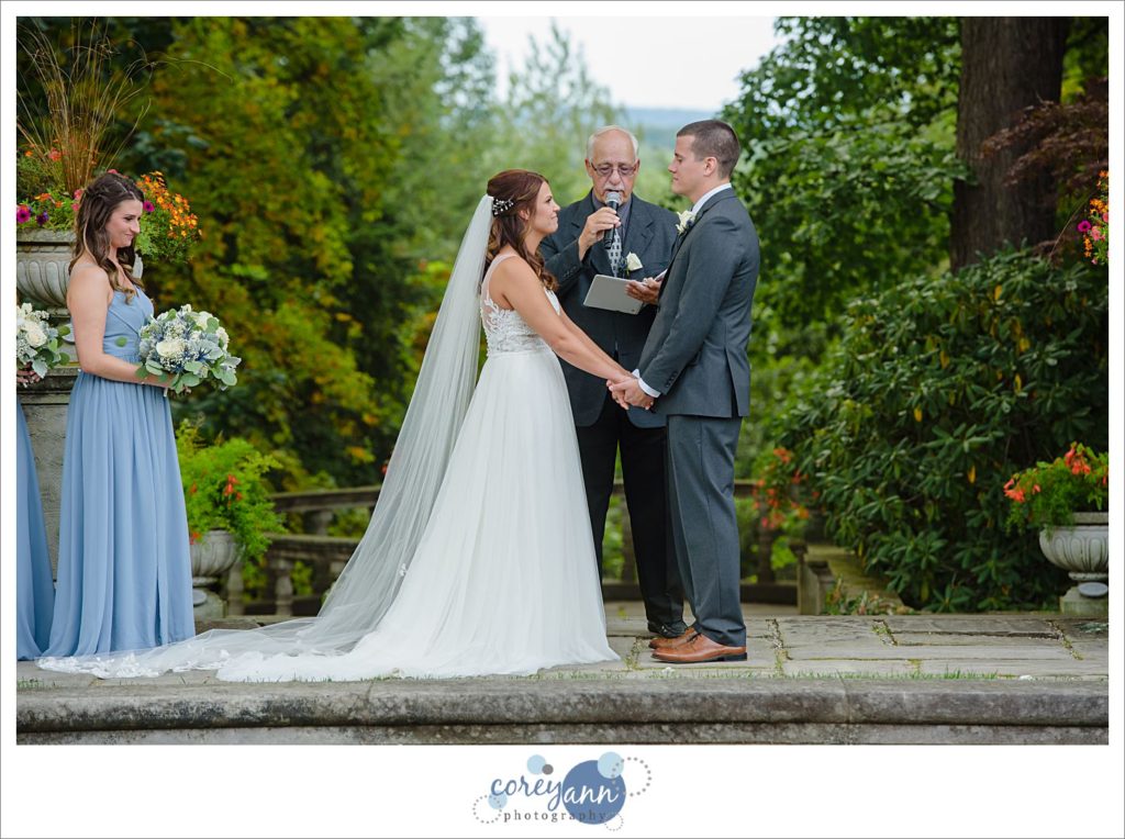 Stan Hywet West Terrace Wedding Ceremony