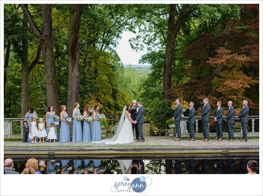 Stan Hywet West Terrace Wedding Ceremony