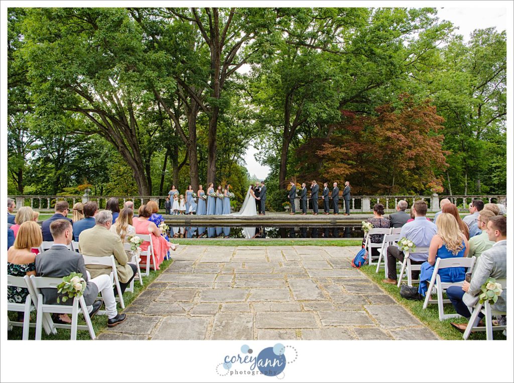 Stan Hywet West Terrace Wedding Ceremony