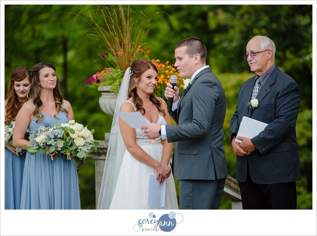 Stan Hywet West Terrace Wedding Ceremony