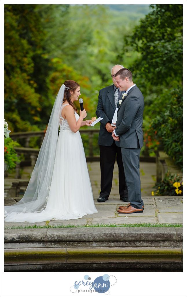 Stan Hywet West Terrace Wedding Ceremony