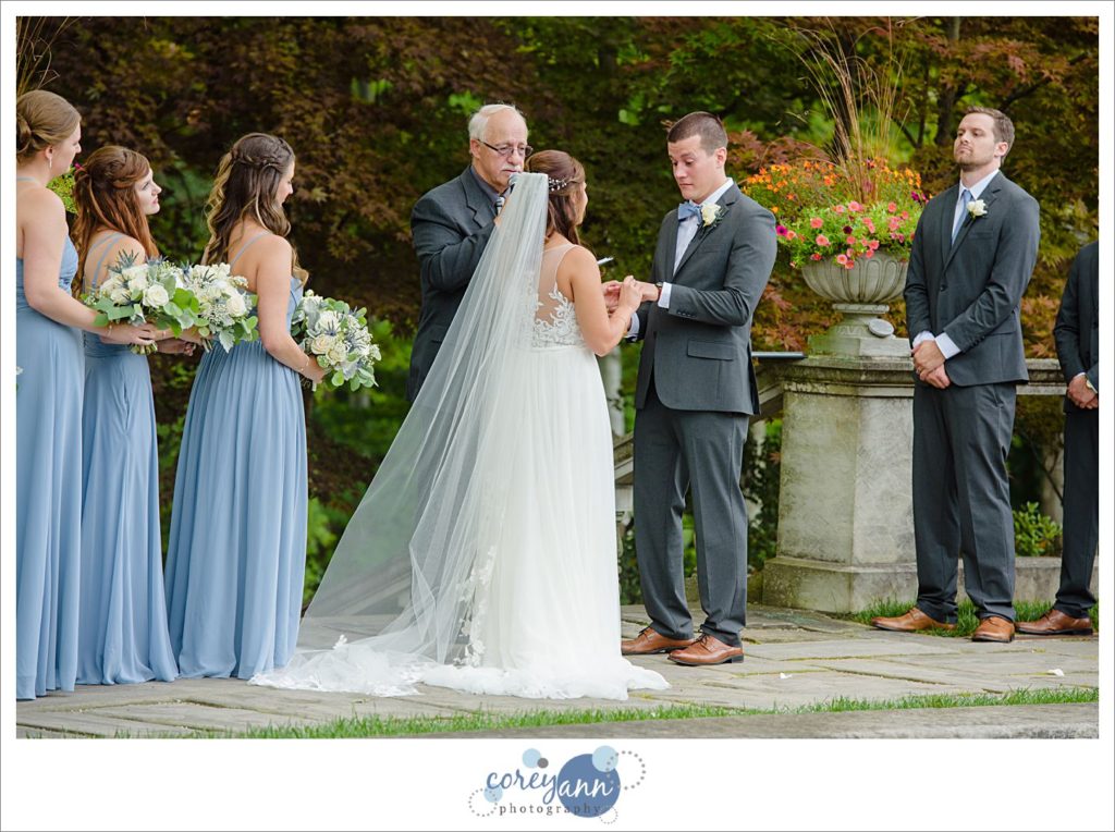 Stan Hywet West Terrace Wedding Ceremony