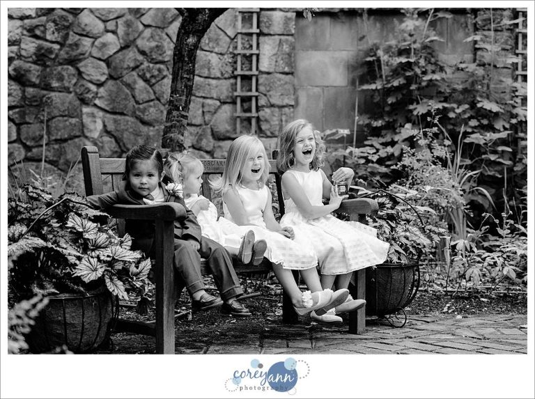 Kids in wedding party in Akron Ohio