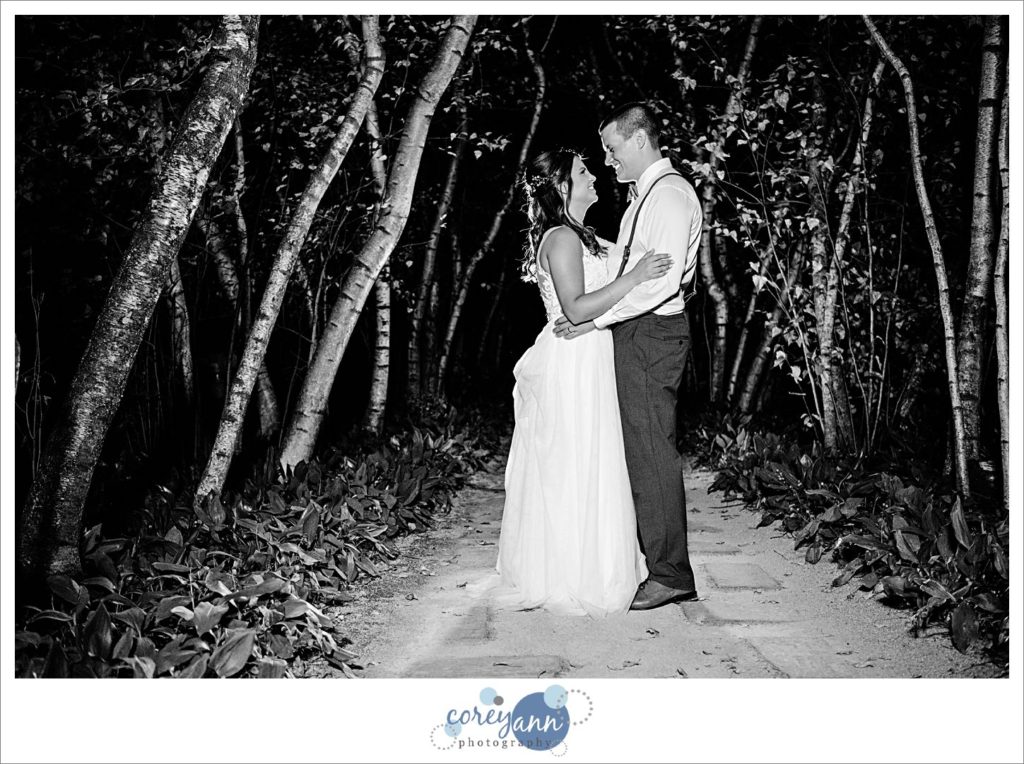 End of wedding reception portrait at Stan Hywet