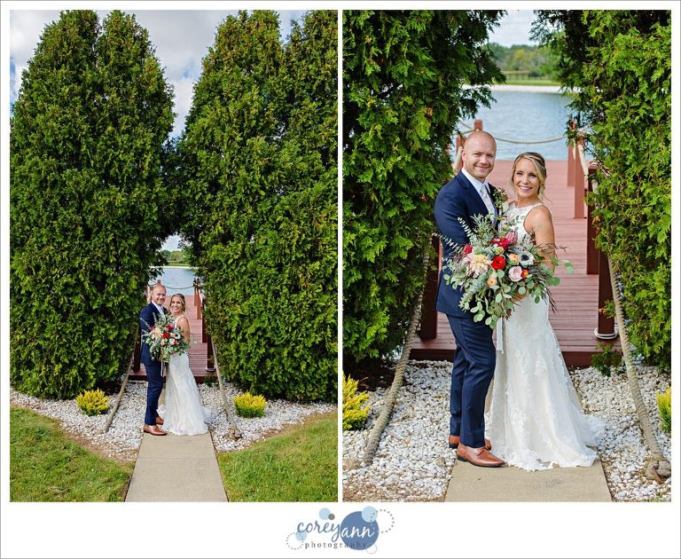 Bride and Groom wedding photos on an Ohio farm