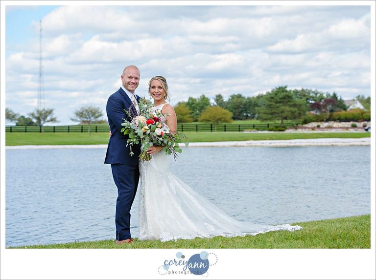 Bride and Groom wedding photos on an Ohio farm