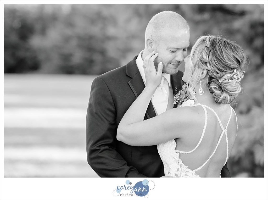 Intimate wedding portrait in Ohio