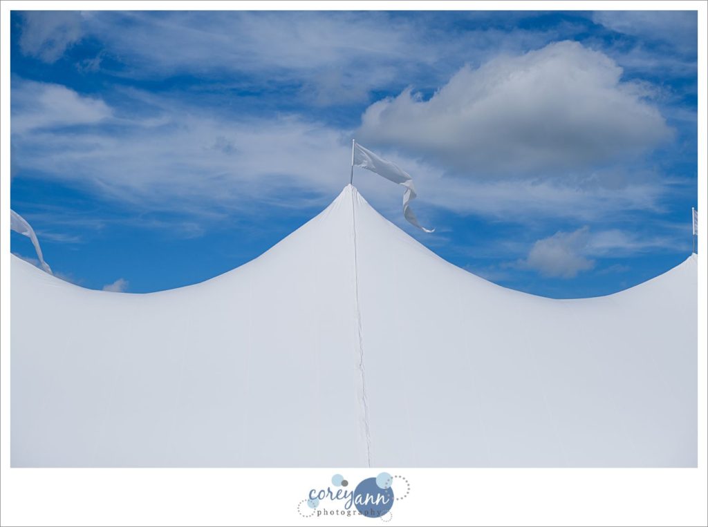 Tent for wedding reception in Ohio