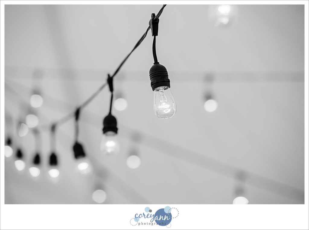 Ohio wedding reception tent on a farm