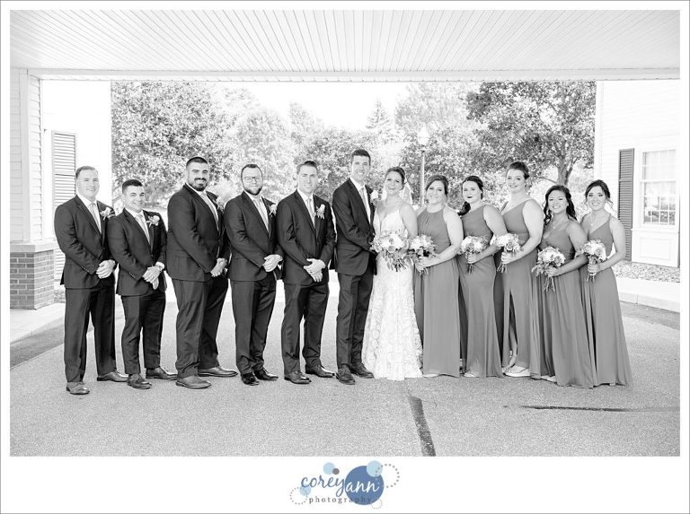 Bridal Party photo at Westfield Inn