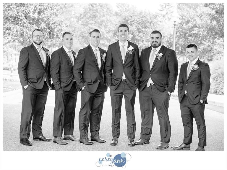 Groom and Groomsman before wedding at The Blair Center
