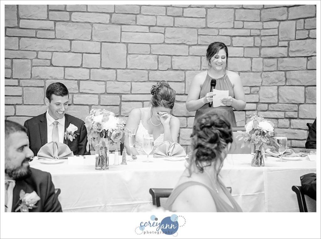 Wedding reception at Blair Conference Center in Westfield Ohio