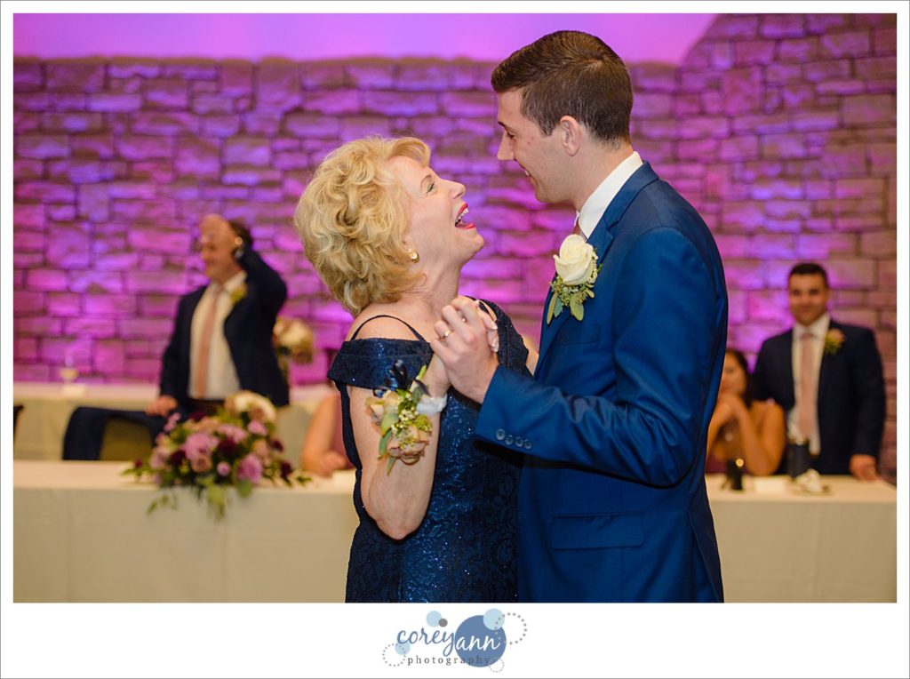 Wedding reception at Blair Conference Center in Westfield Ohio