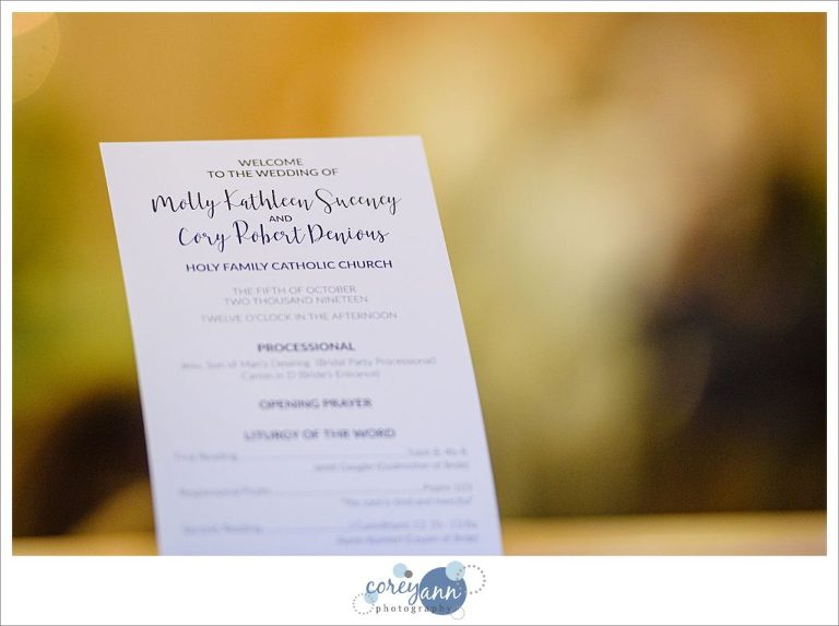 Elegant wedding invitation for Ohio Wedding