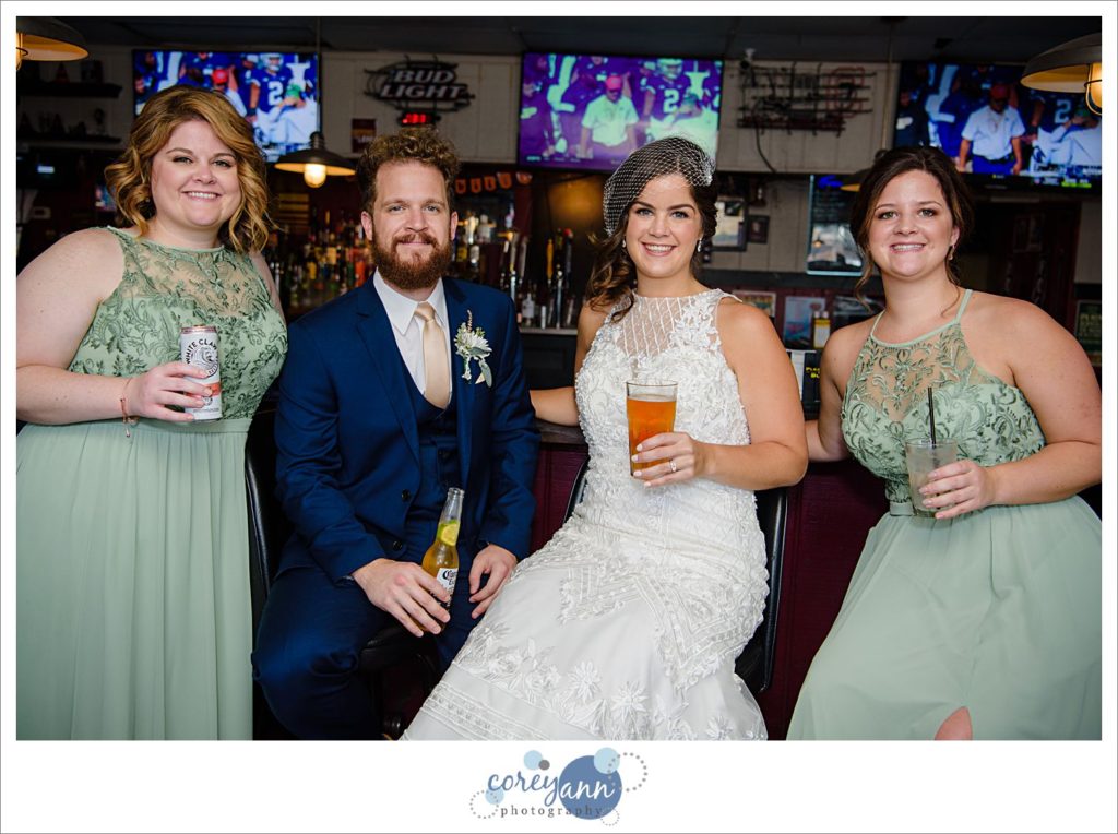 Wedding break at local bar in Cuyahoga Falls