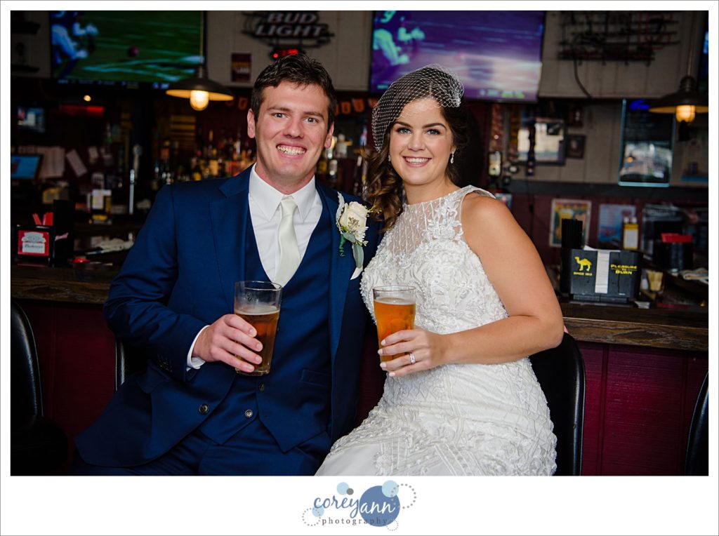 Wedding break at local bar in Cuyahoga Falls