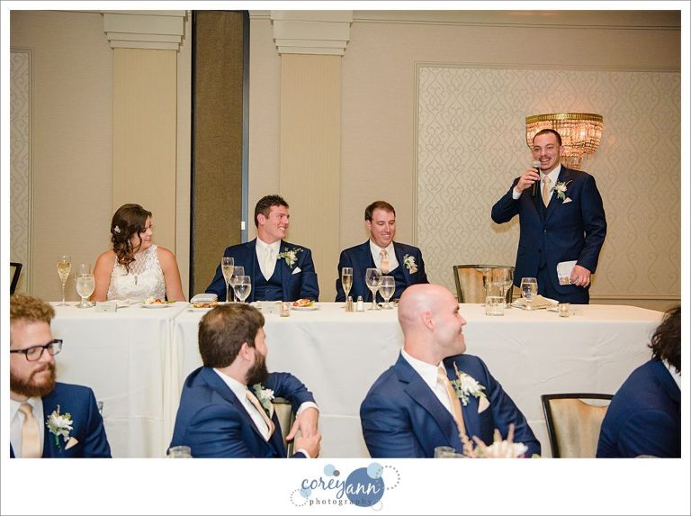 Wedding reception at Sheraton Suites Cuyahoga Falls