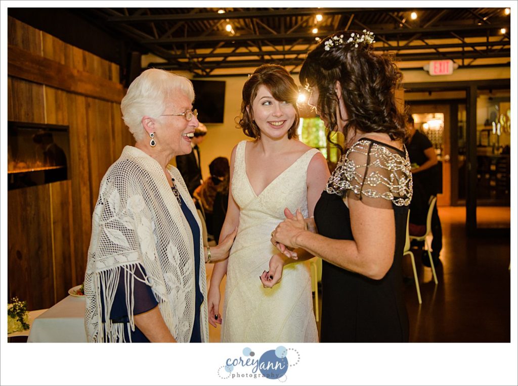 Intimate wedding reception at Sapphire Creek Winery