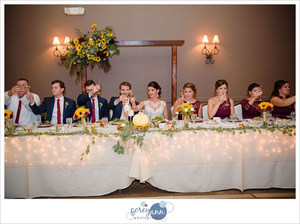 Wedding reception at The Tanglewood Club