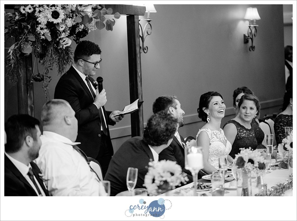 Wedding reception at The Tanglewood Club