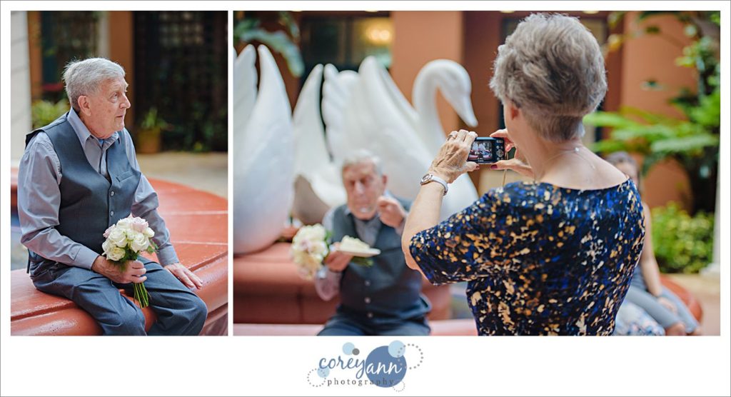 Walt Disney World Swan Hotel Courtyard Reception