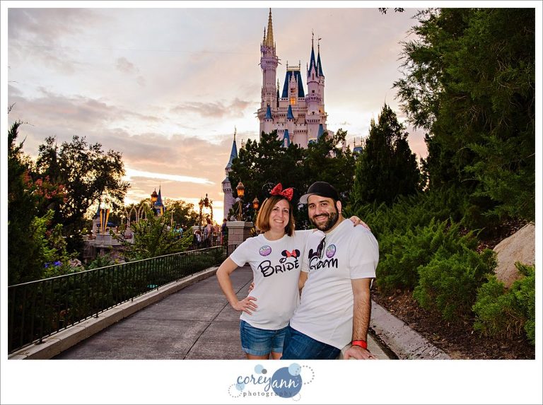 Bride and Groom wedding photo at Disney World