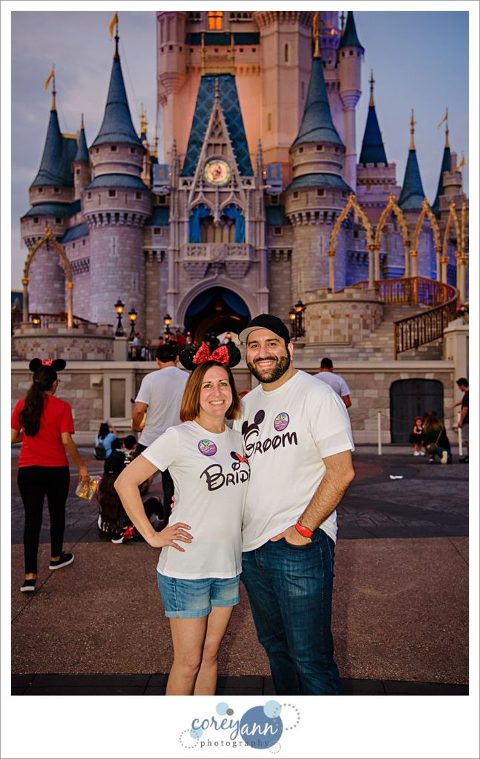 Bride and Groom Disney Shirts at Walt Disney World