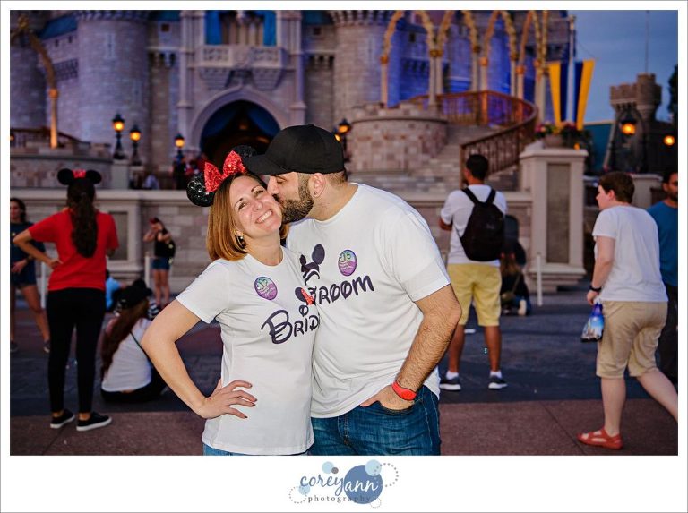Wedding photo at Magic Kingdom in Walt Disney World