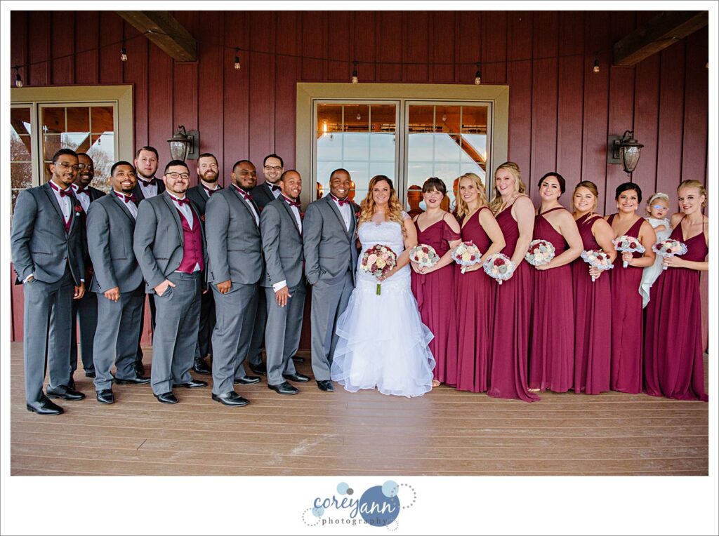 Bride and Bridesmaids at Mapleside Farms