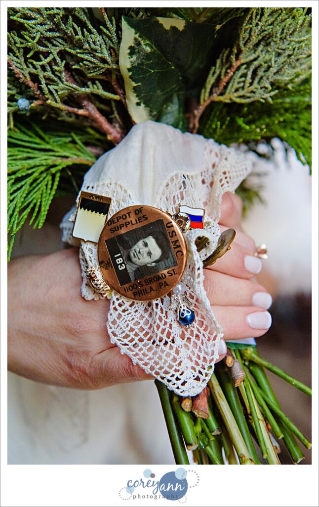 bride bouquet memories for grandparents