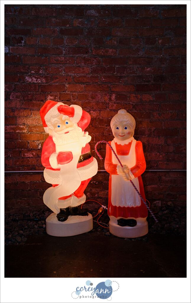 Christmas blow molds at Tenk West Bank