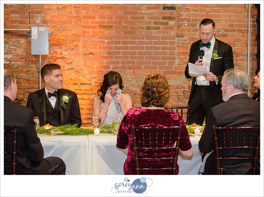 Cleveland wedding reception at Tenk West Bank